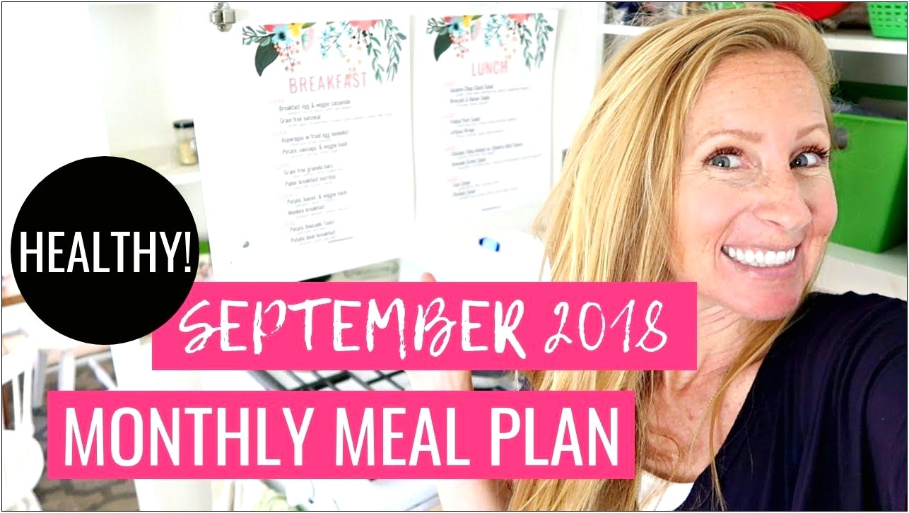 Template For Whole 30 Meal Plan