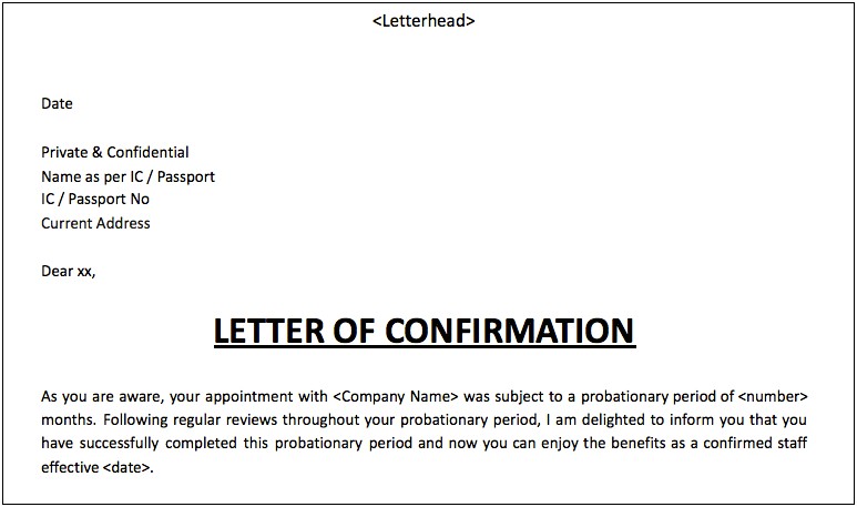 Template Letter For Deduction In Salary