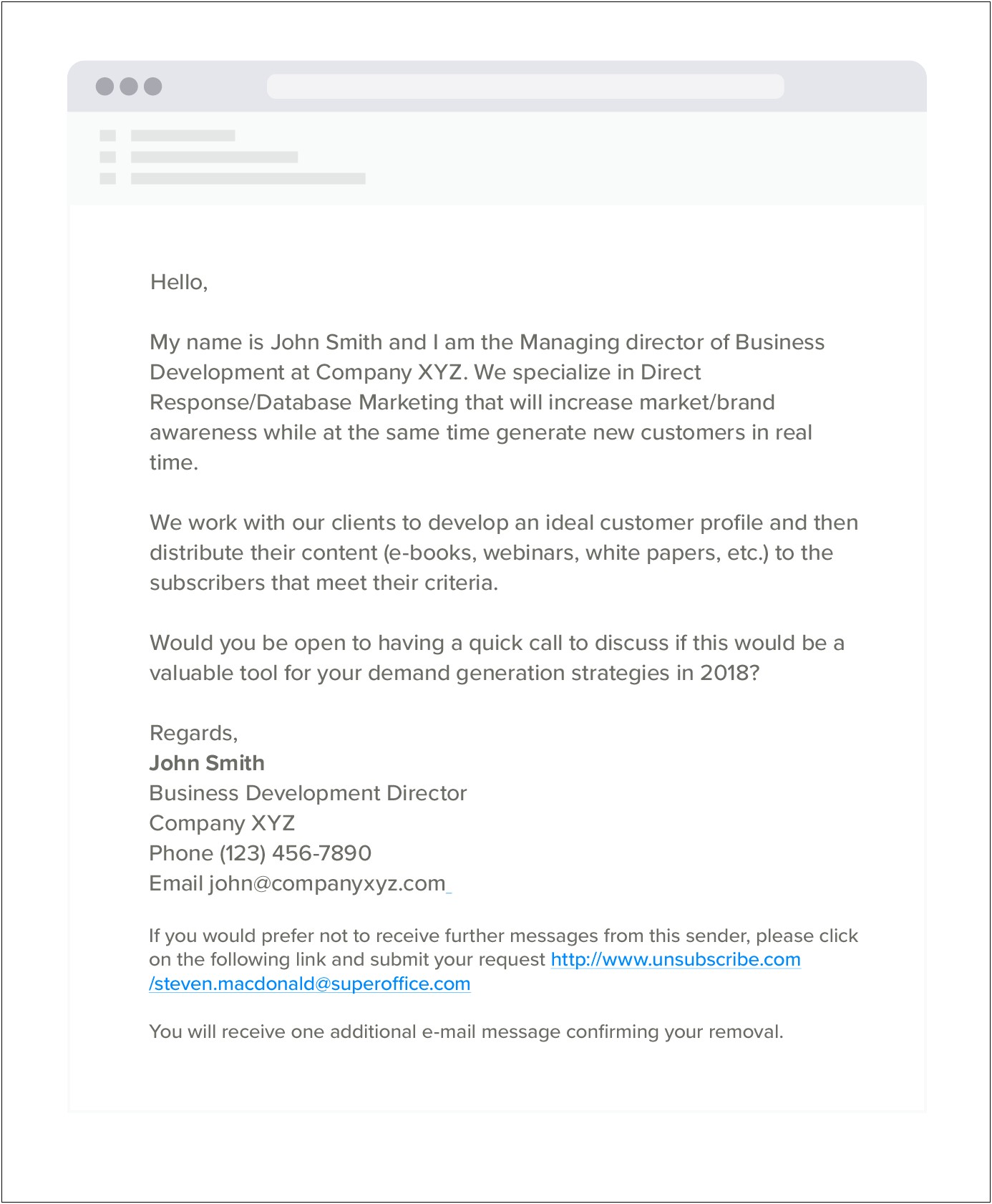 Template Letter For Internet Buyer Leads