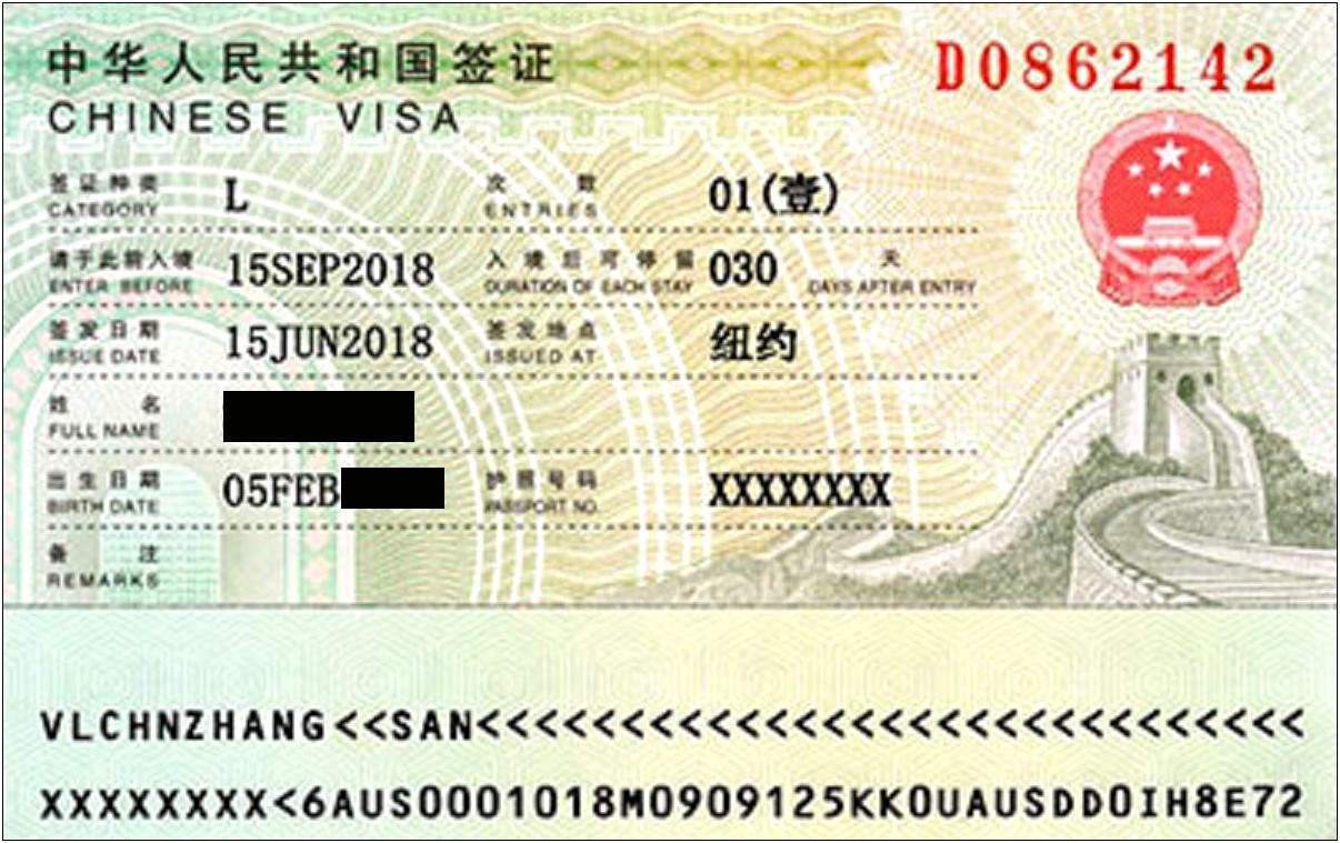 Template Letter Of Invitation For Chinese Tourist Visa