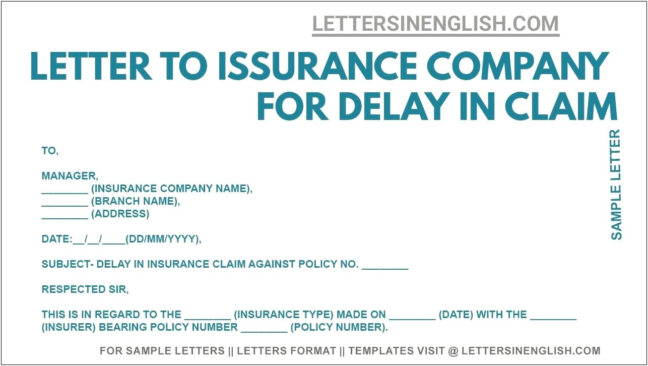 Template Letter Of No Insurance Offered By Employer