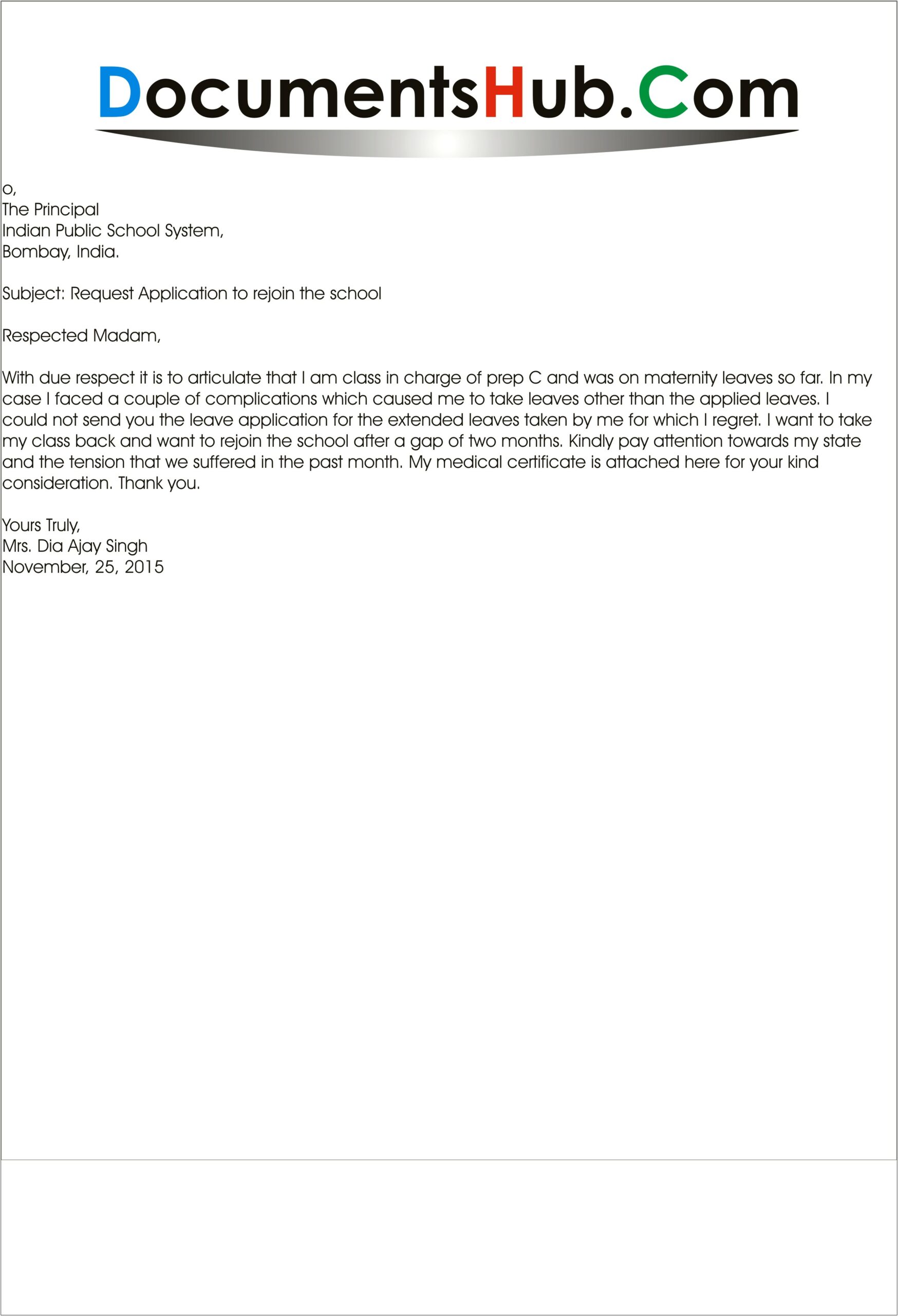 Template Letter Of Resignation After Maternity Leave