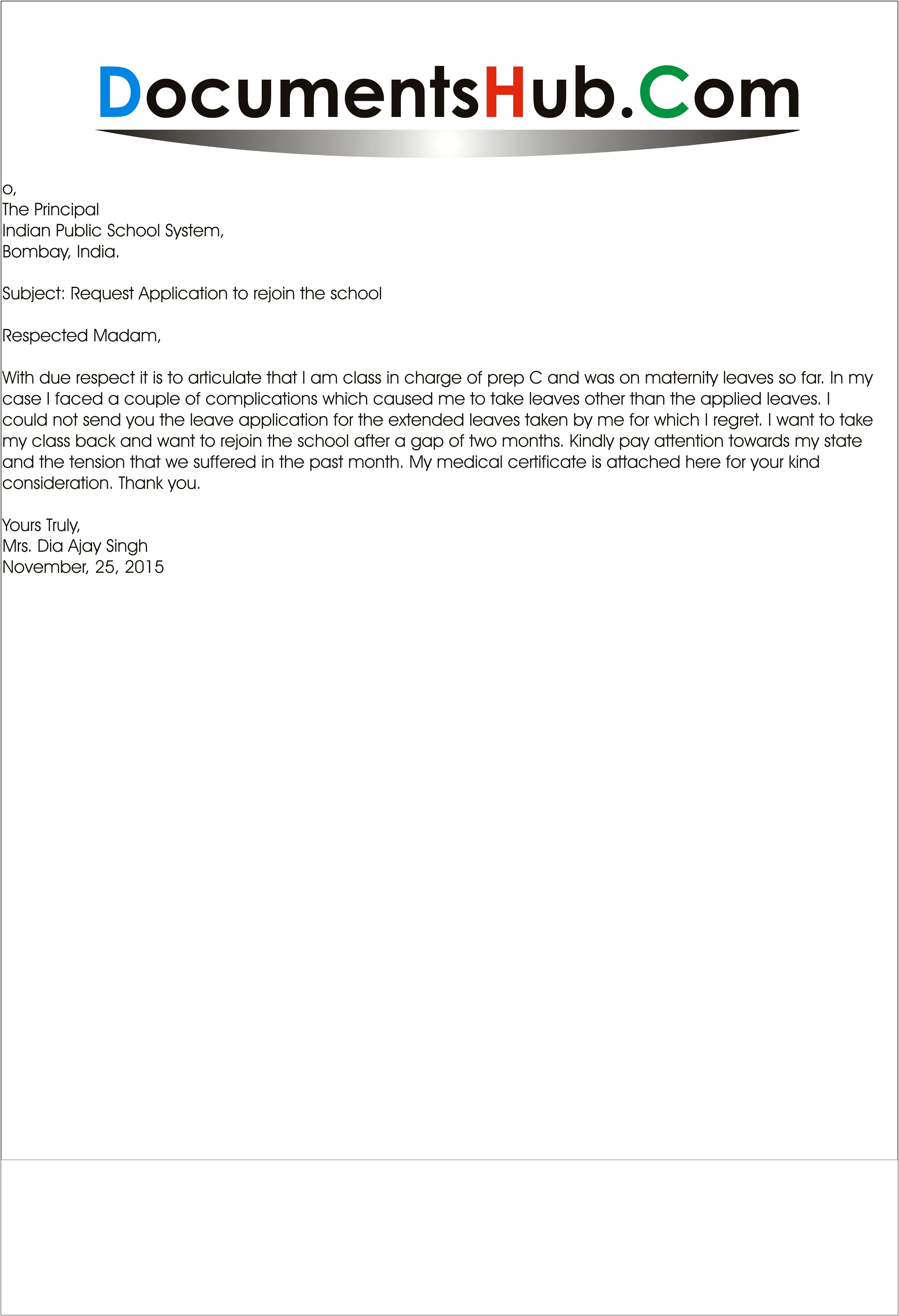 Template Letter Of Resignation After Maternity Leave