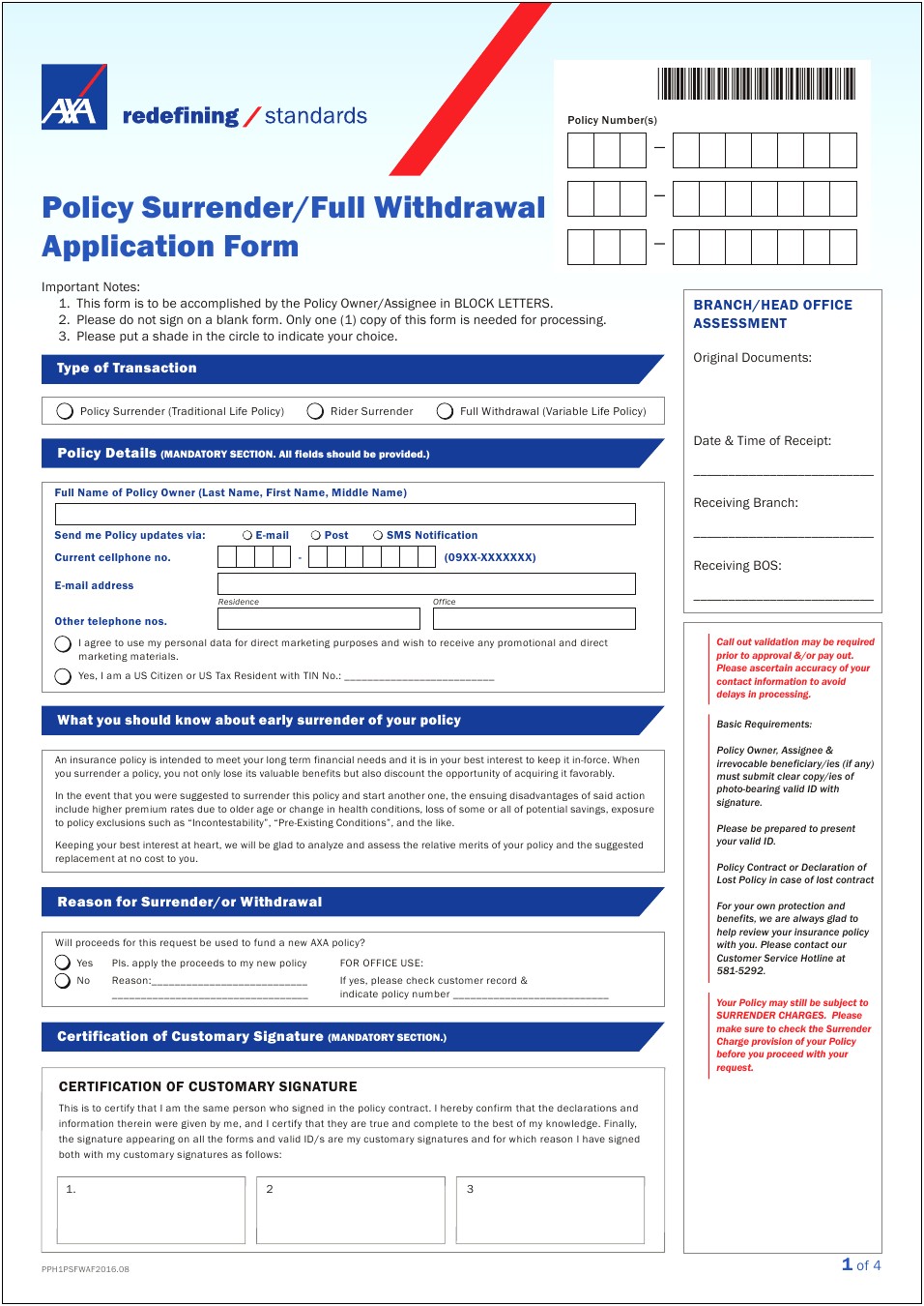 Template Letter Of Surrender Of Life Insurance Policy