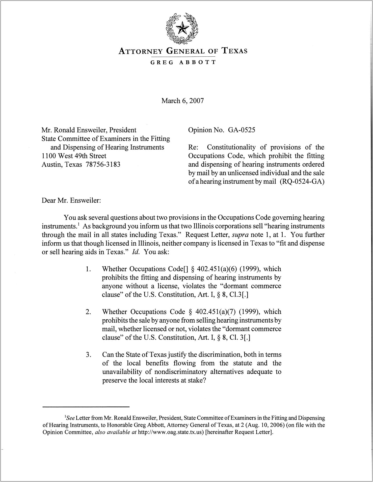 Template Letter Requesting Opinion Of Document