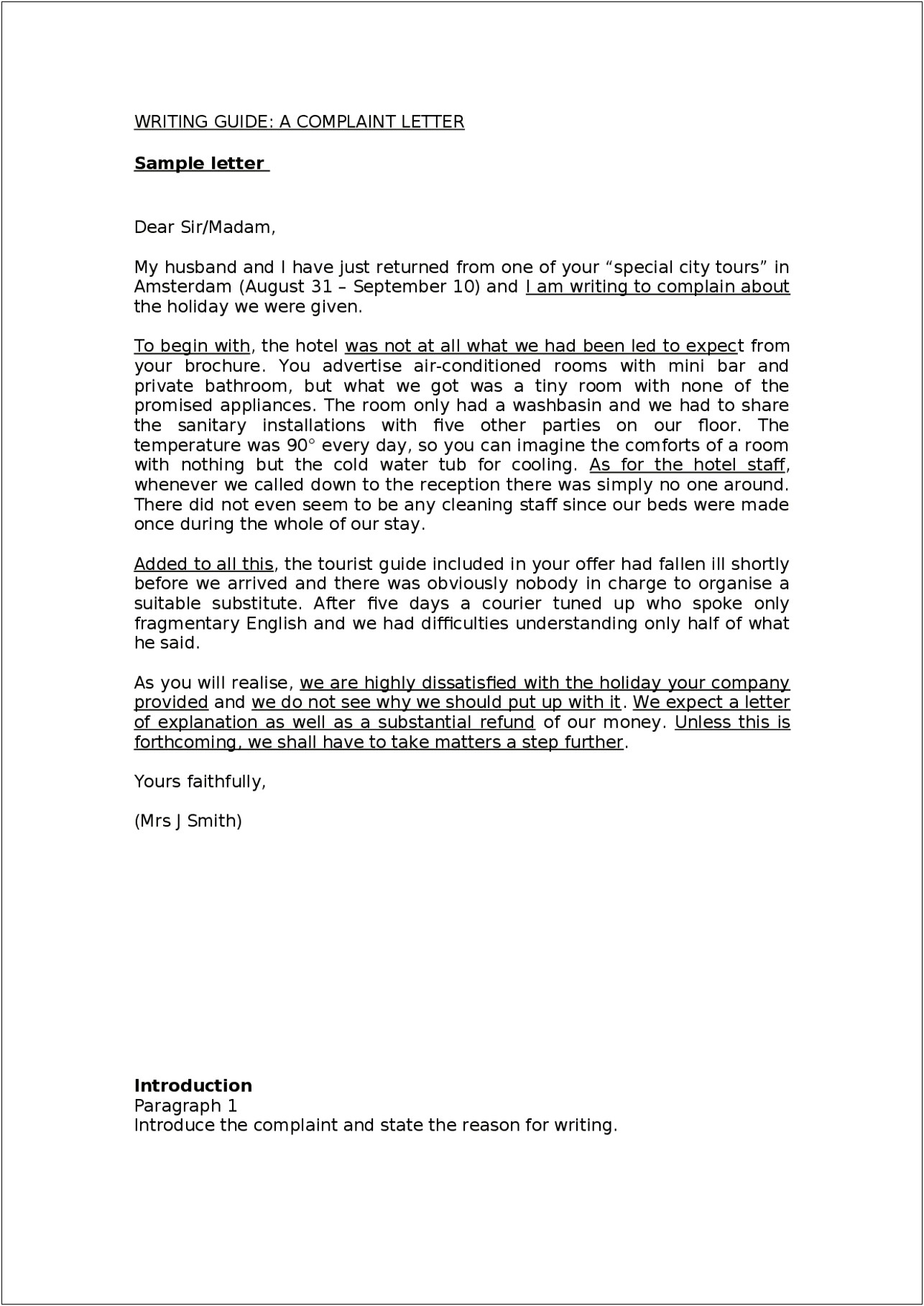 Template Letter To The City Road