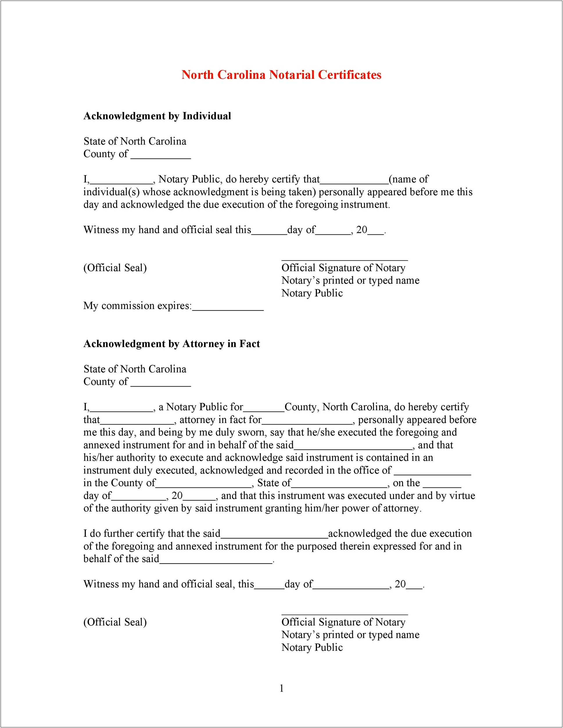Template Notarial Acknowledgement Wording For Tx