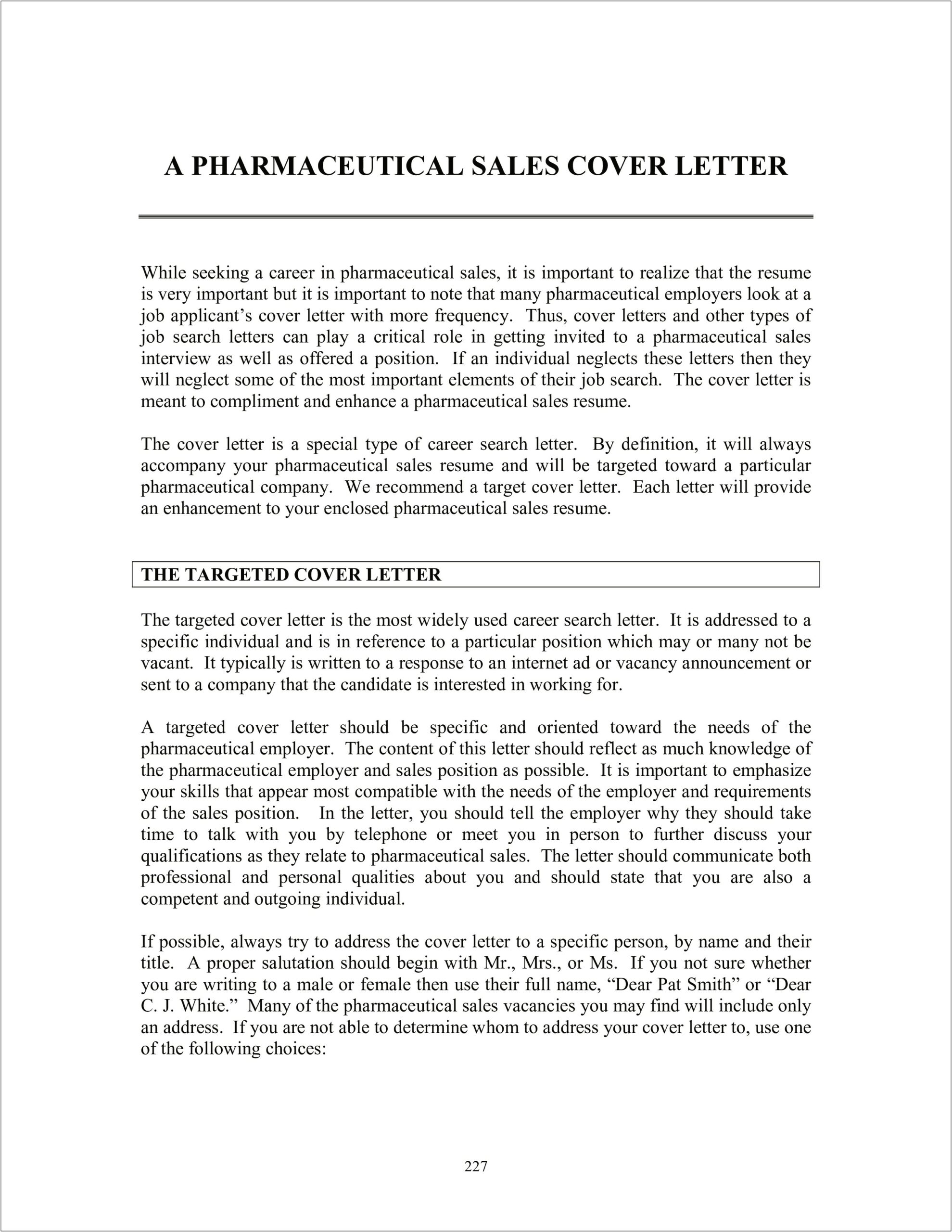 Template Of A Cover Letter For Biopharmaceutical Company