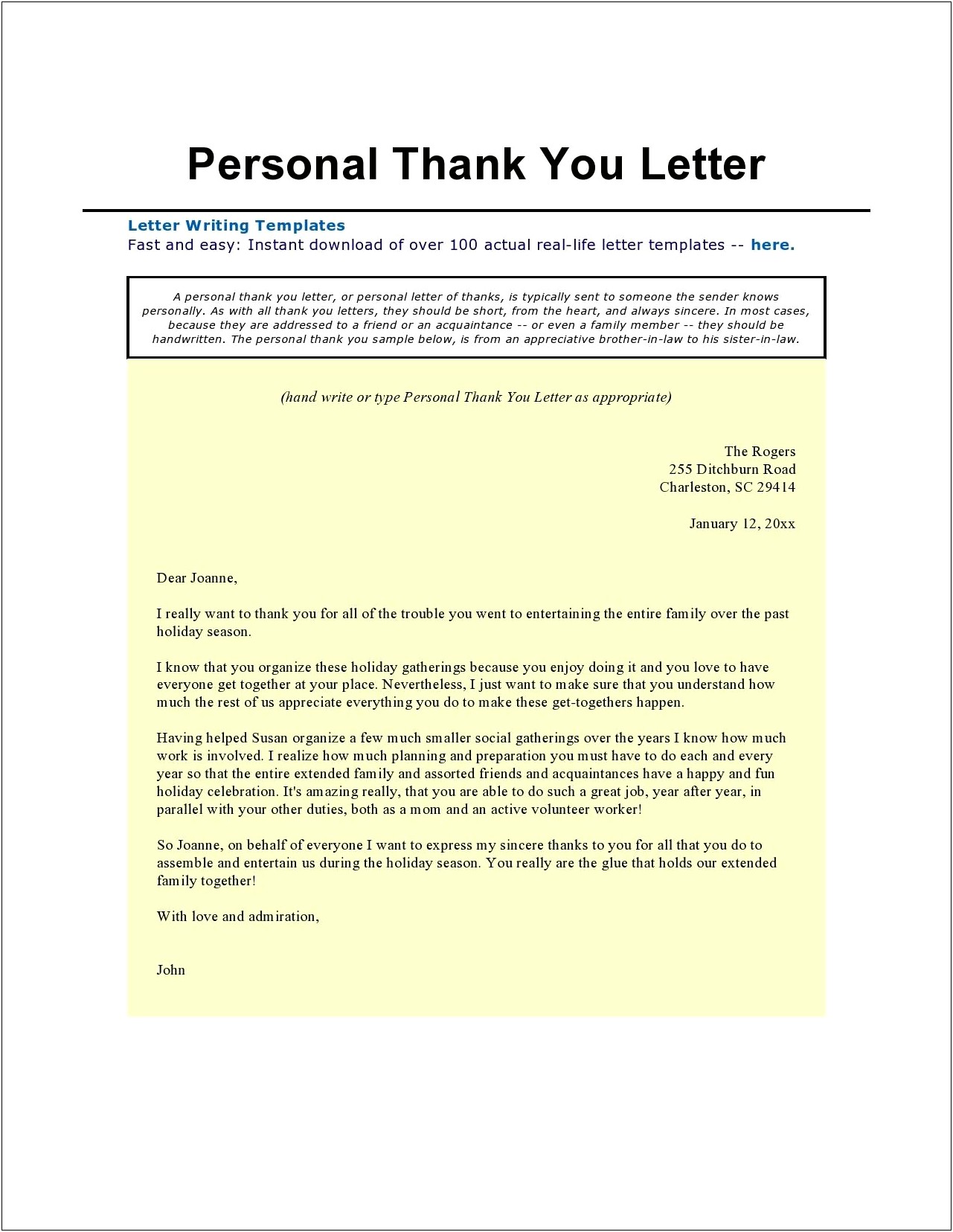 Template Of A Friendly Letter Format