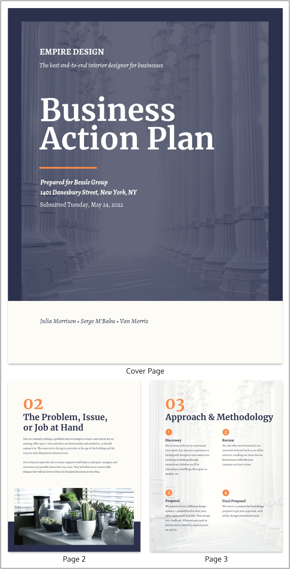 Template Of An Action Plan For A Business