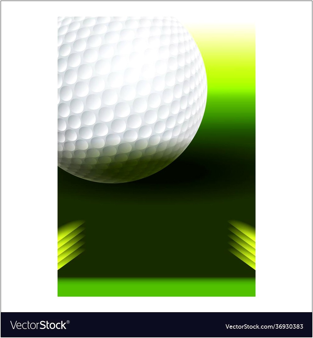 Template Of Golf Hole In Word