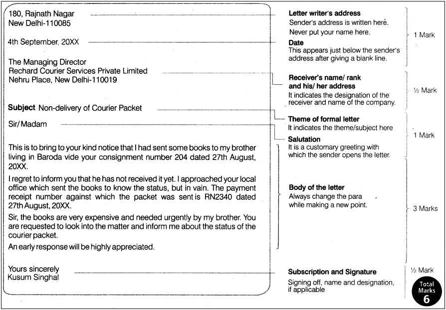 Template Of Letter Typed By Secretary