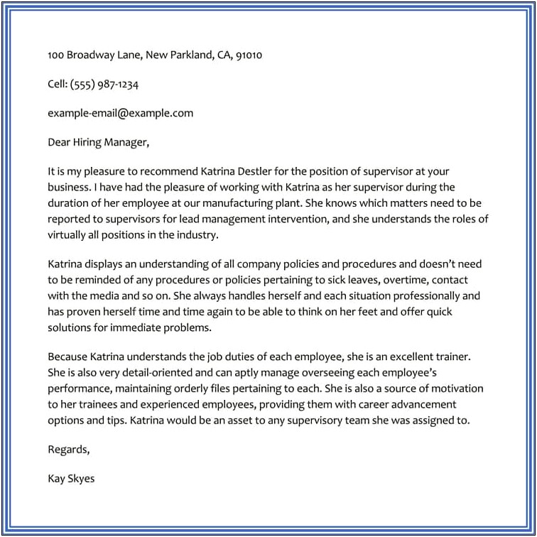 Template Recommendation Letter For Physician Assistant