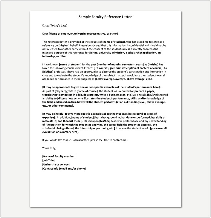 Template Reference Letter From Employer Uk