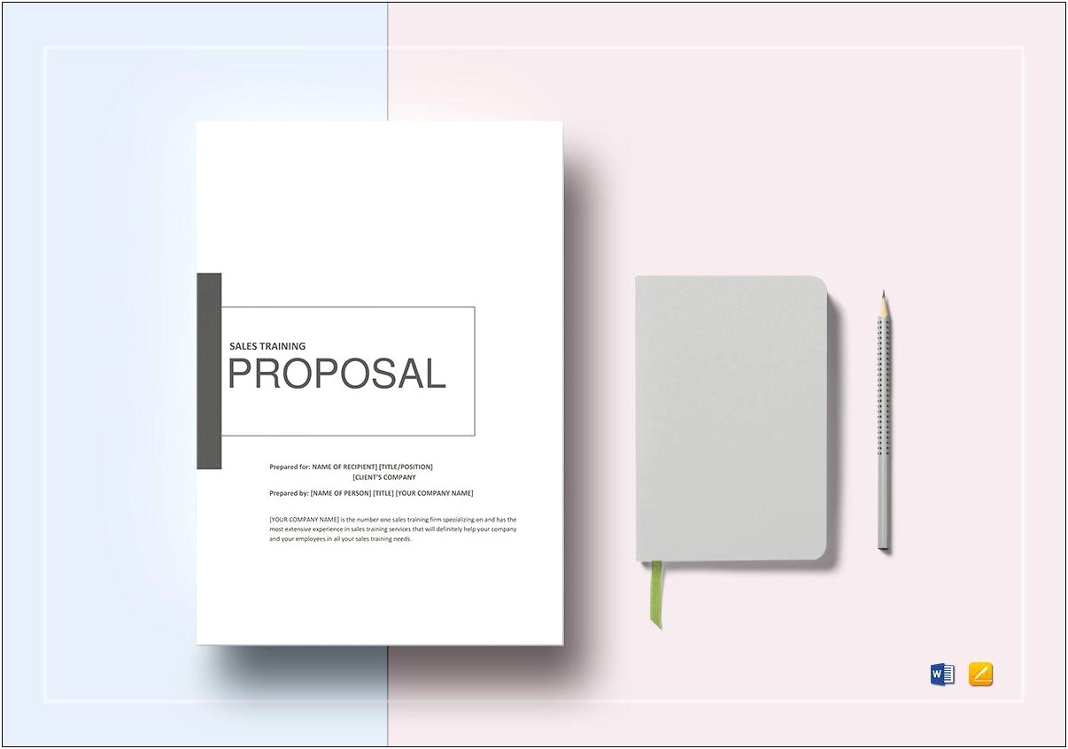 Template Word For Employee Proposal Word Doc