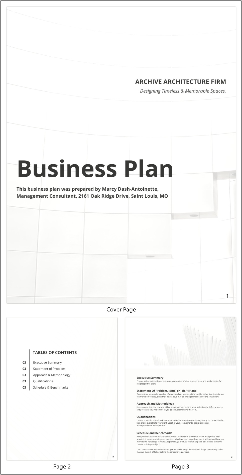 Templates For Business Plans For Small Busines