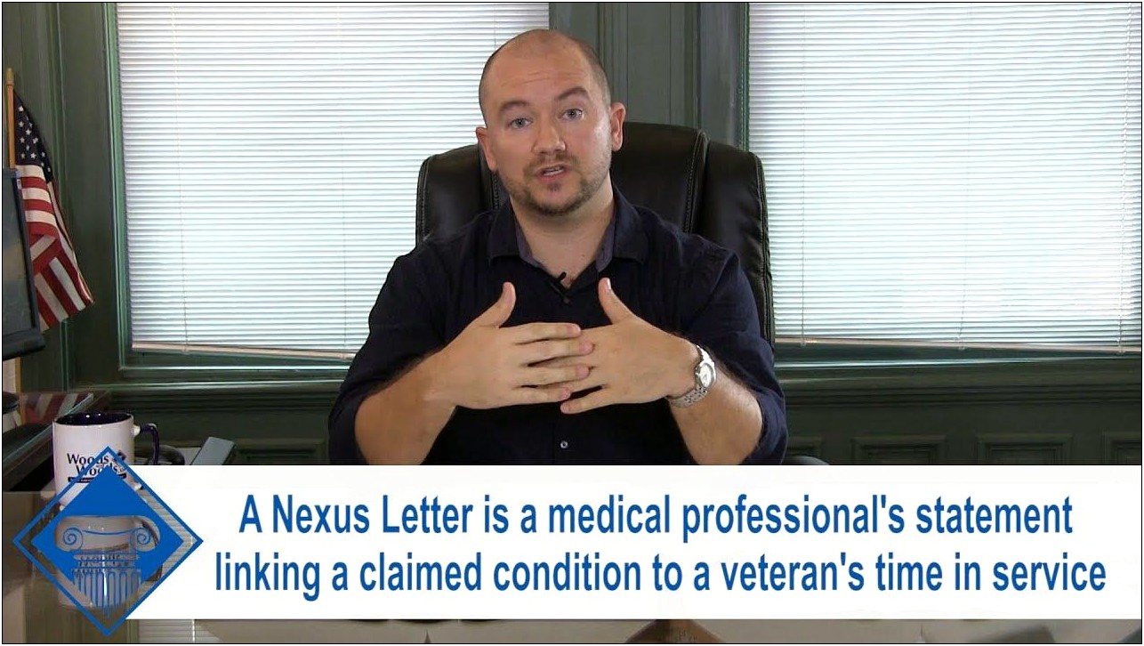 Templates For Nexus Letter For Va Disability Benefits