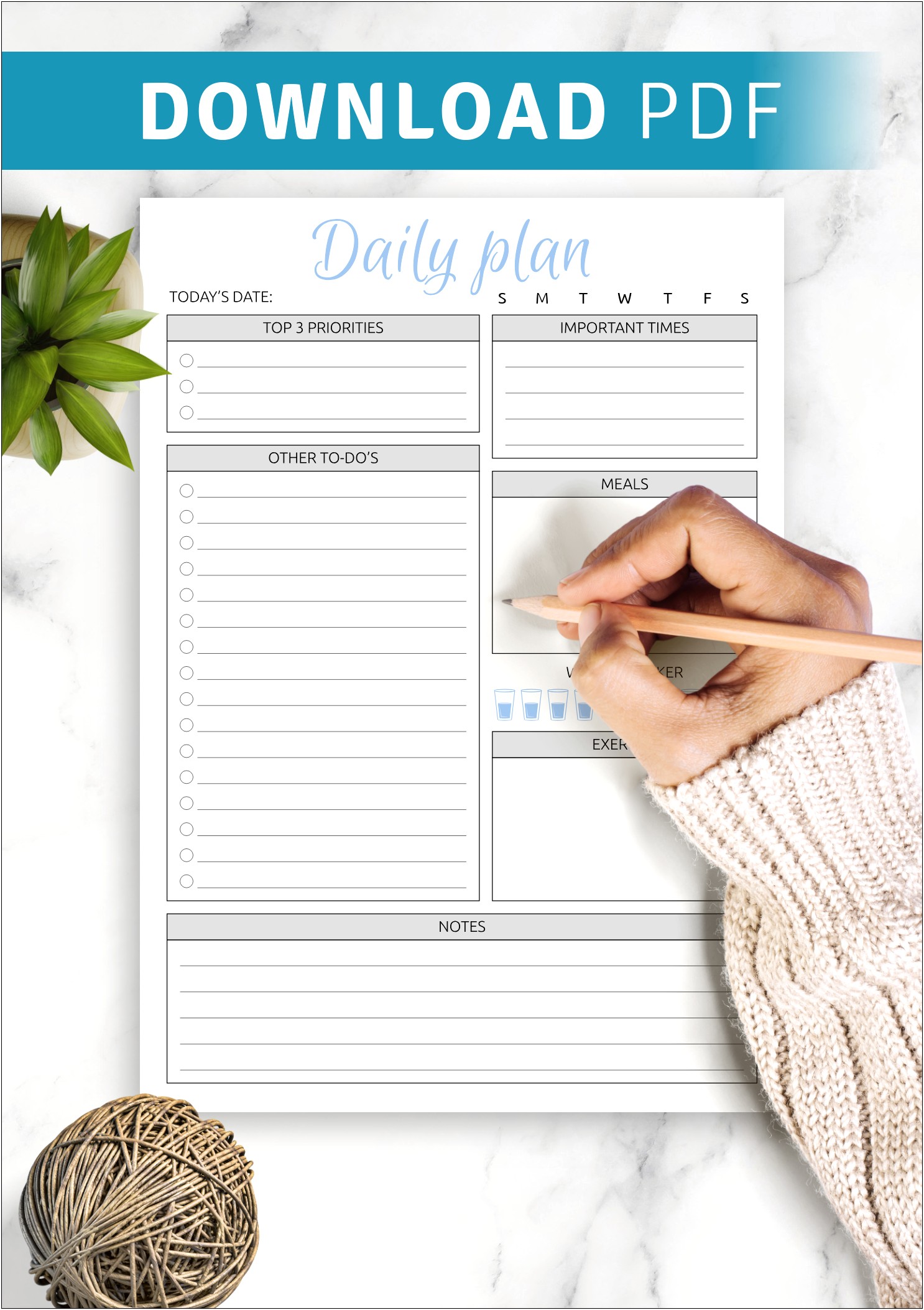 Templates For Planning Your Day Effectively