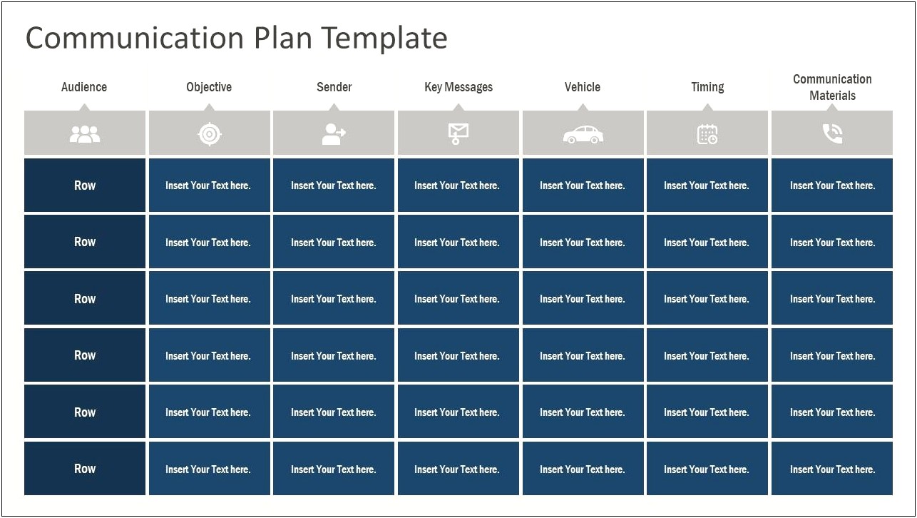 Templates For Project Management Communication Plan