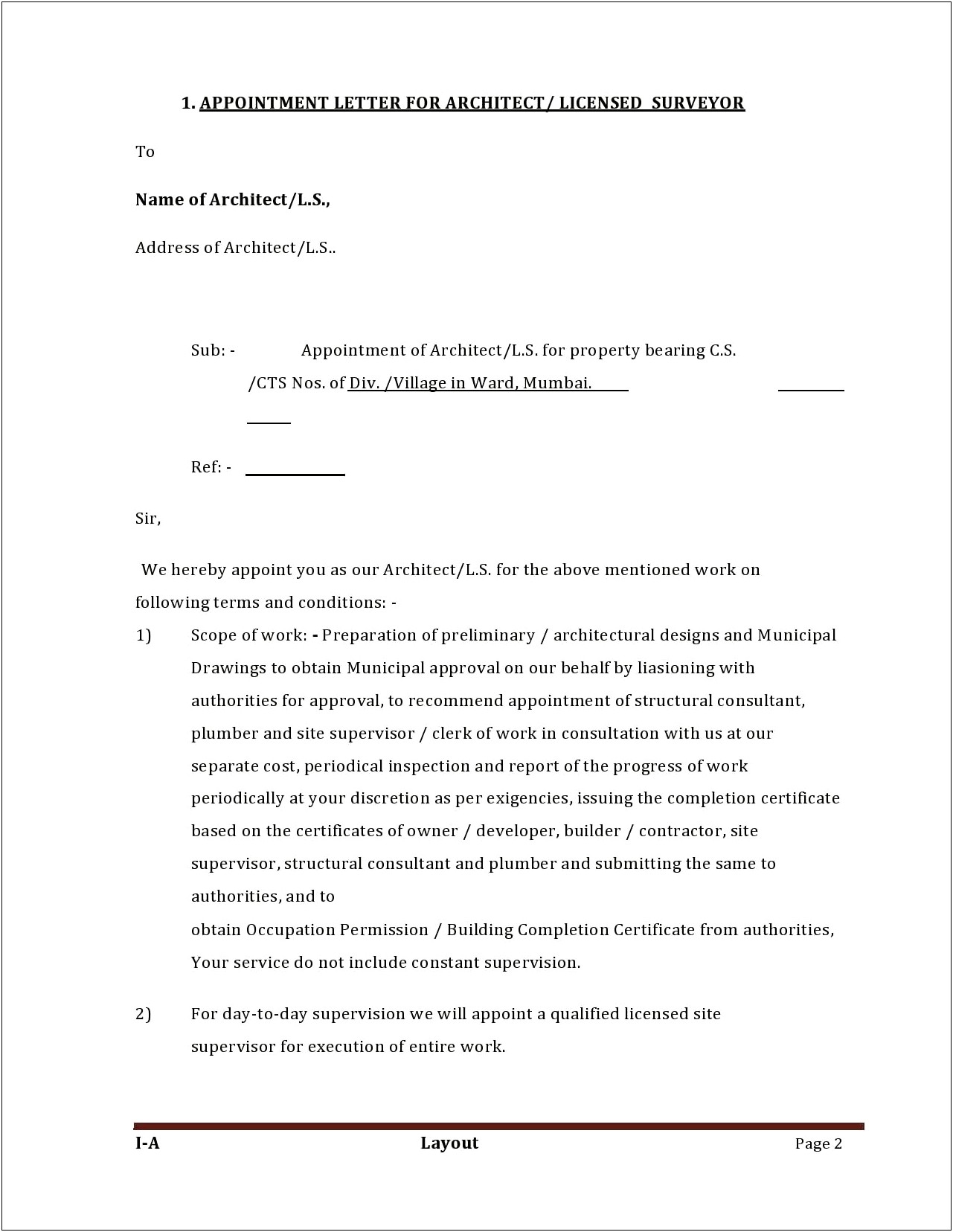 Templates Of Letter Responding To An Appointment Authority