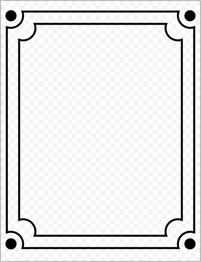 Templates With Silver Borders In Microsoft Word