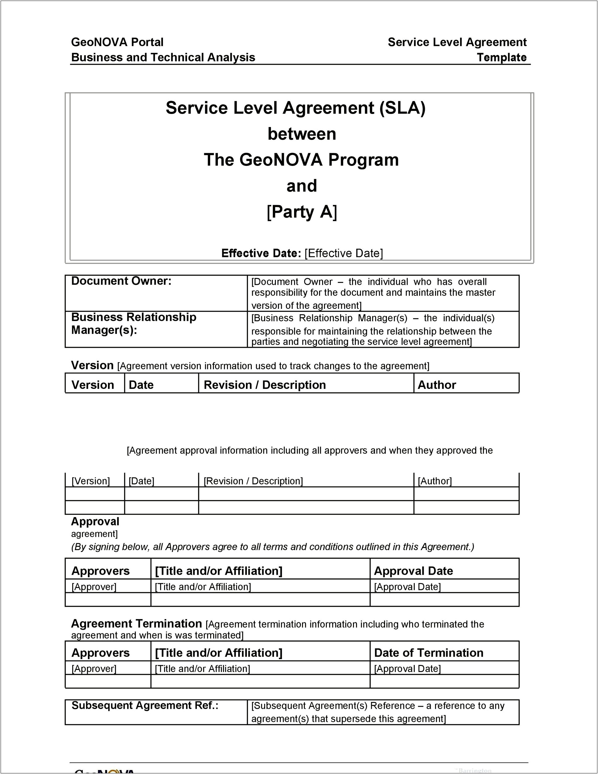 Termination Of Service Contract Letter Template Uk