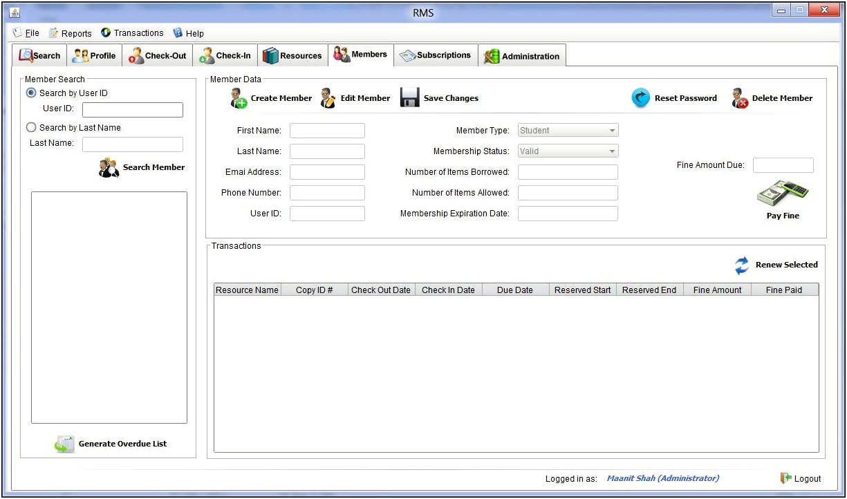 Test Plan Template For Library Management System