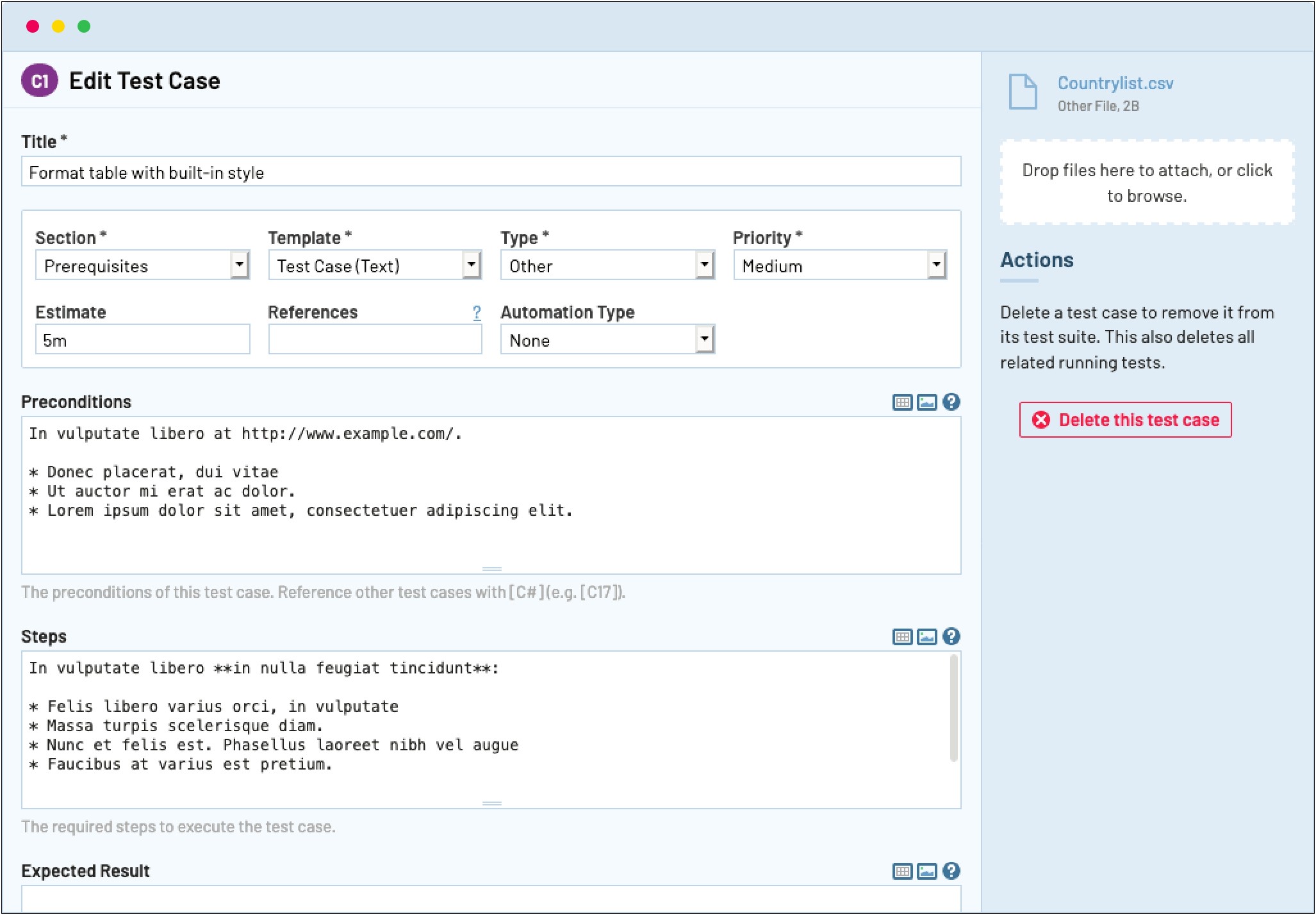 Test Plan Template For Manual Testing Excel