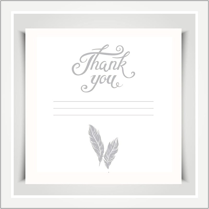 Thank You Card For Wedding Souvenirs Templates