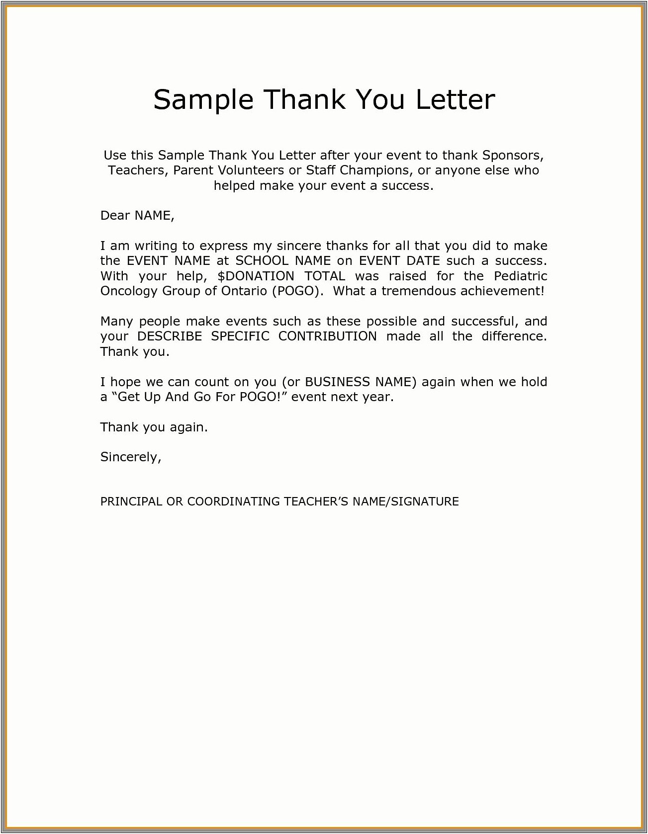 Thank You Letter After A Job Interview Template