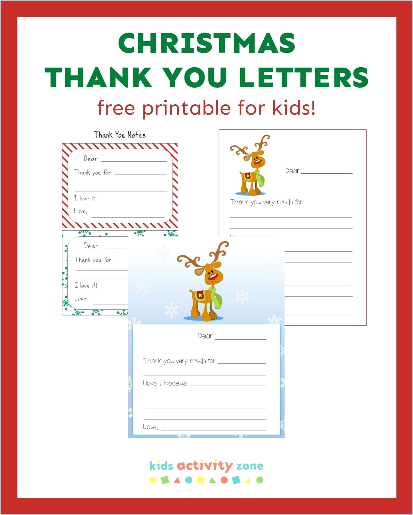 Thank You Letter Template 2nd Grade