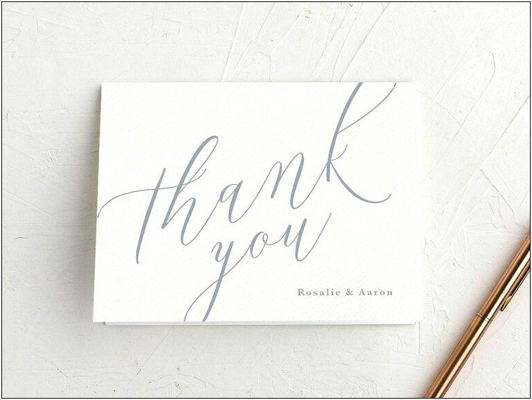 Thank You Letter Template From Wedding