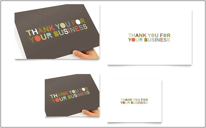 Thank You Note Template For Microsoft Word