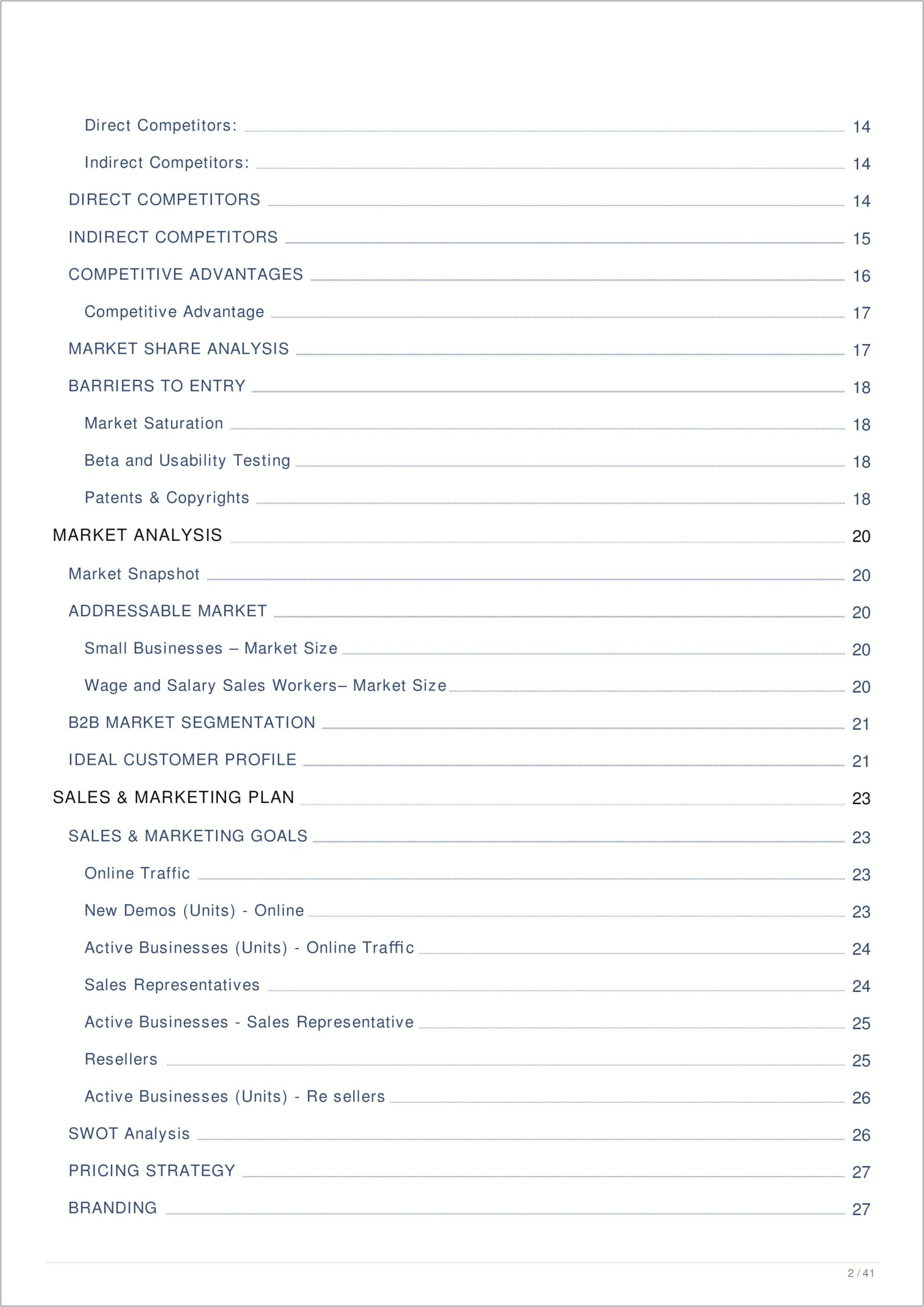 The Crm Business Plan Template Saas Business Plan