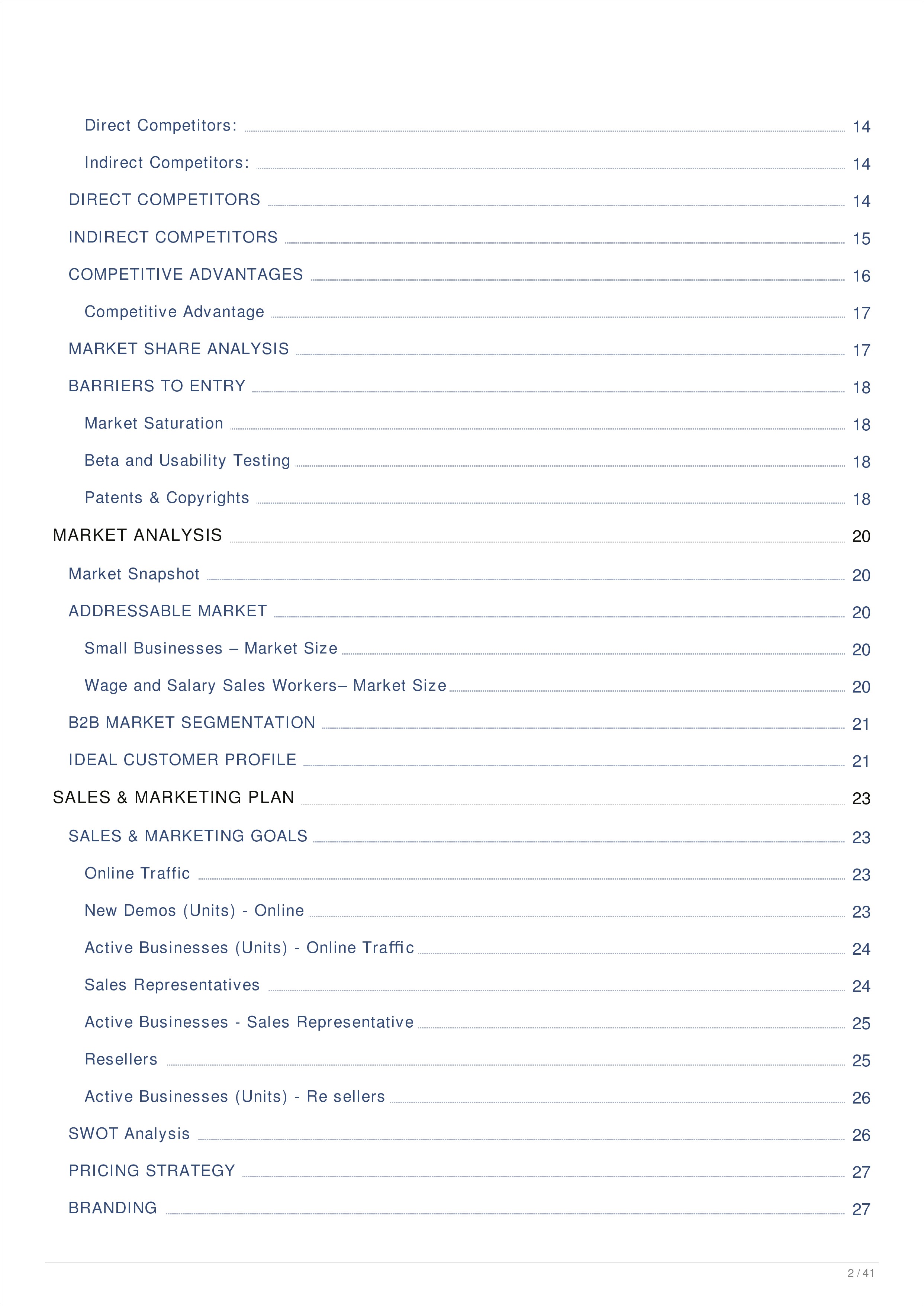 The Crm Business Plan Template Saas Business Plan