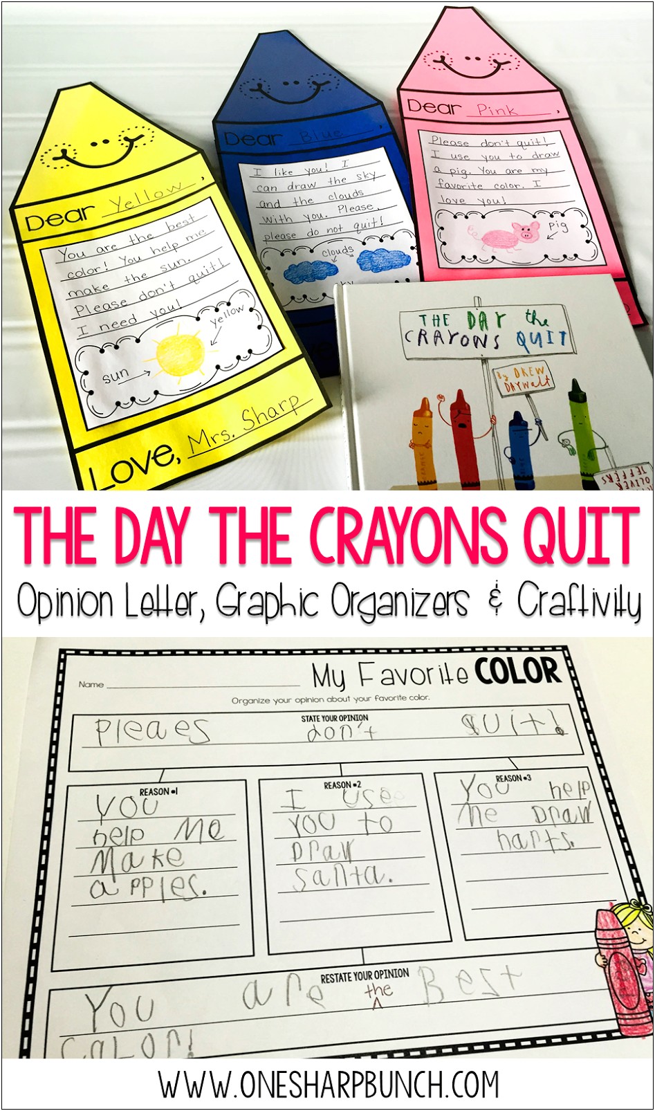 The Day The Crayons Quit Letter Writing Template