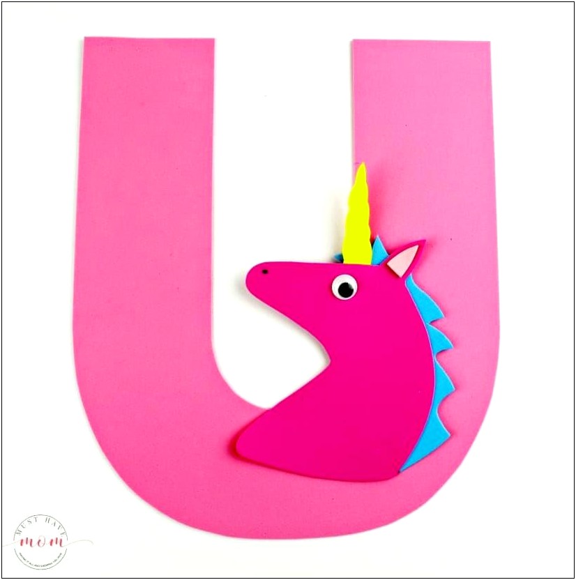 The Letter U Craft Template For Preschool