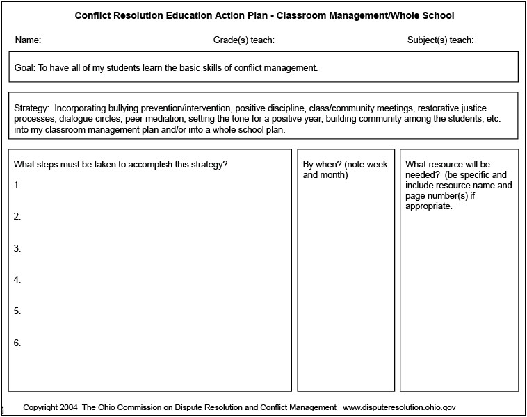 Time Management Plan Template For Students