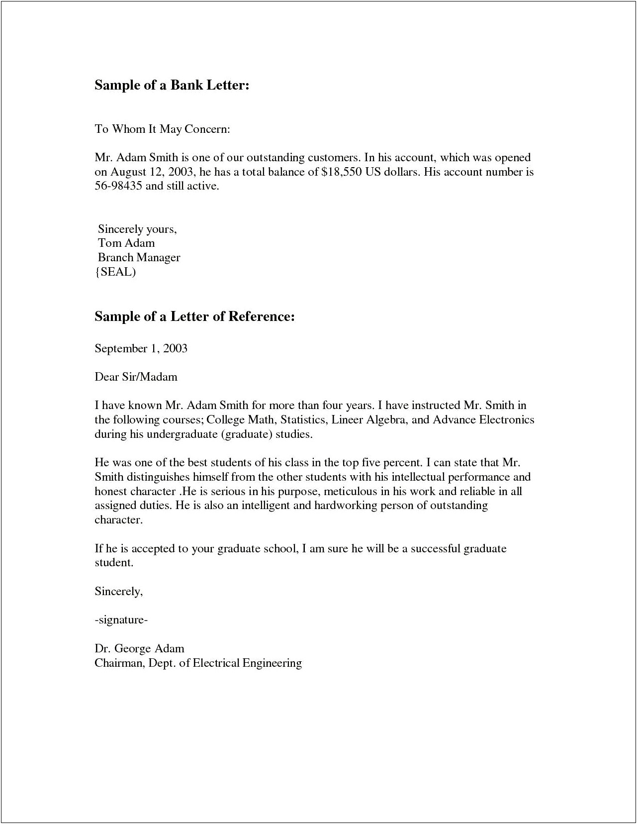 To Whom It May Concern Letter Template Example