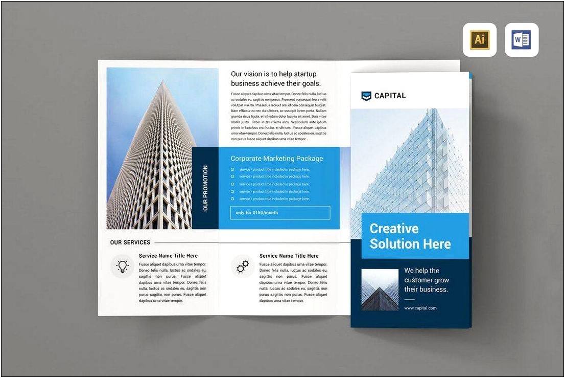 Tri Fold Brochure Template Word Mac