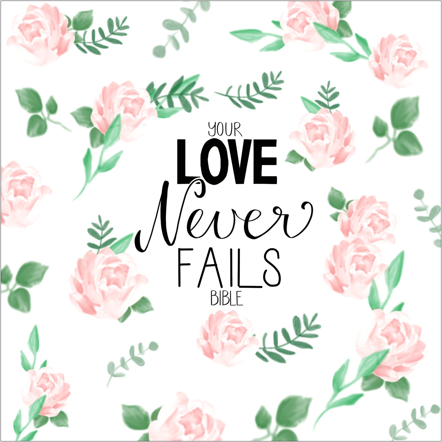 True Love Never Ends Card Template