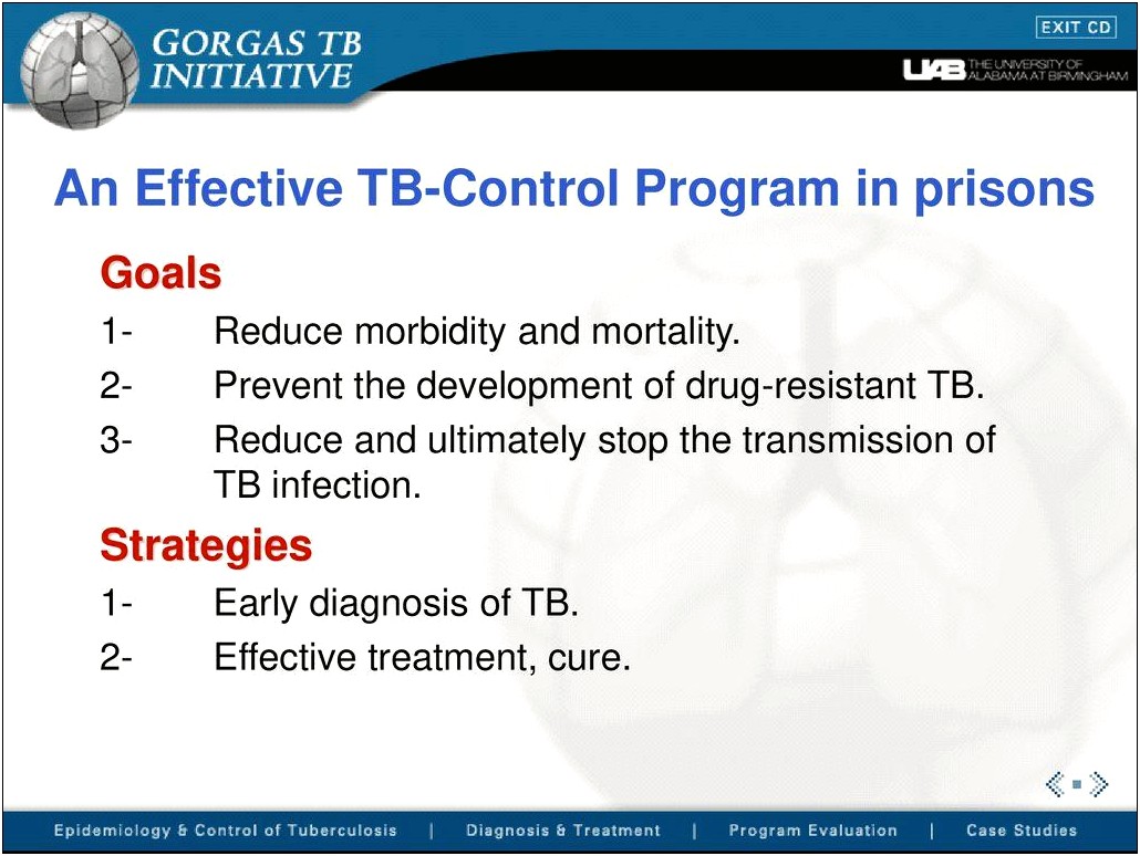 Tuberculosis Infection Control Plan Template For Jails