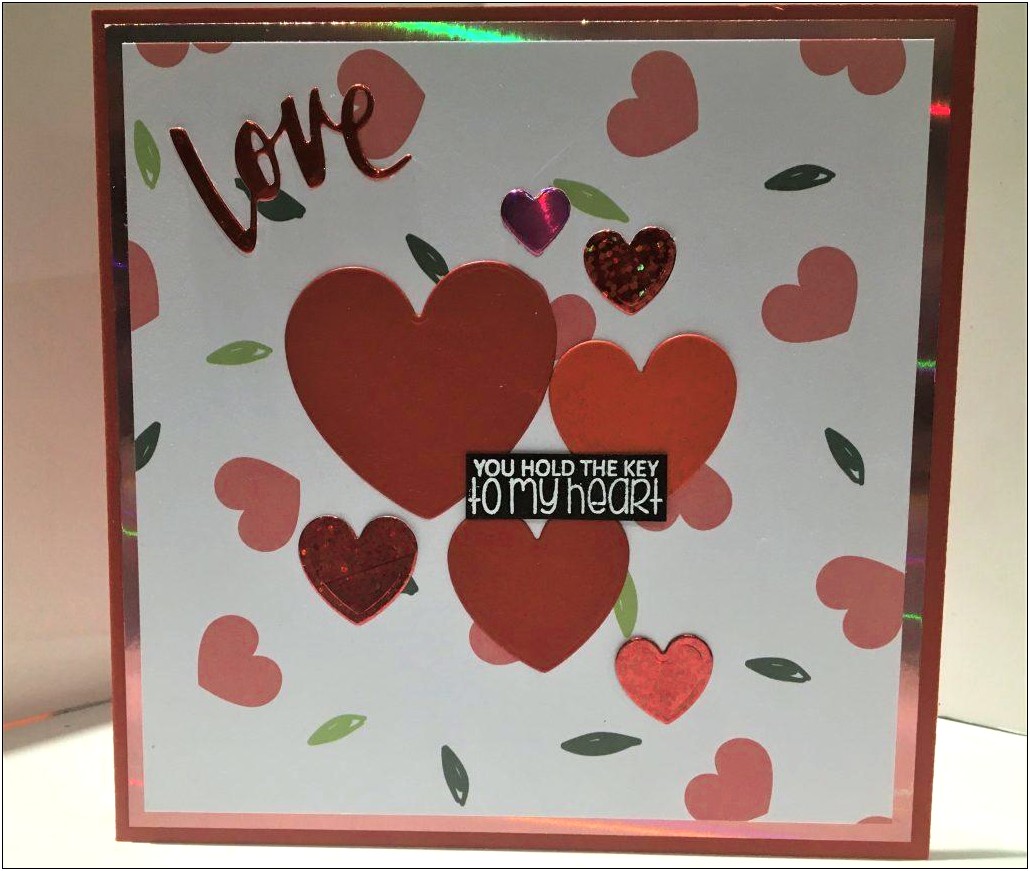 Twisting Hearts Pop Up Card Template