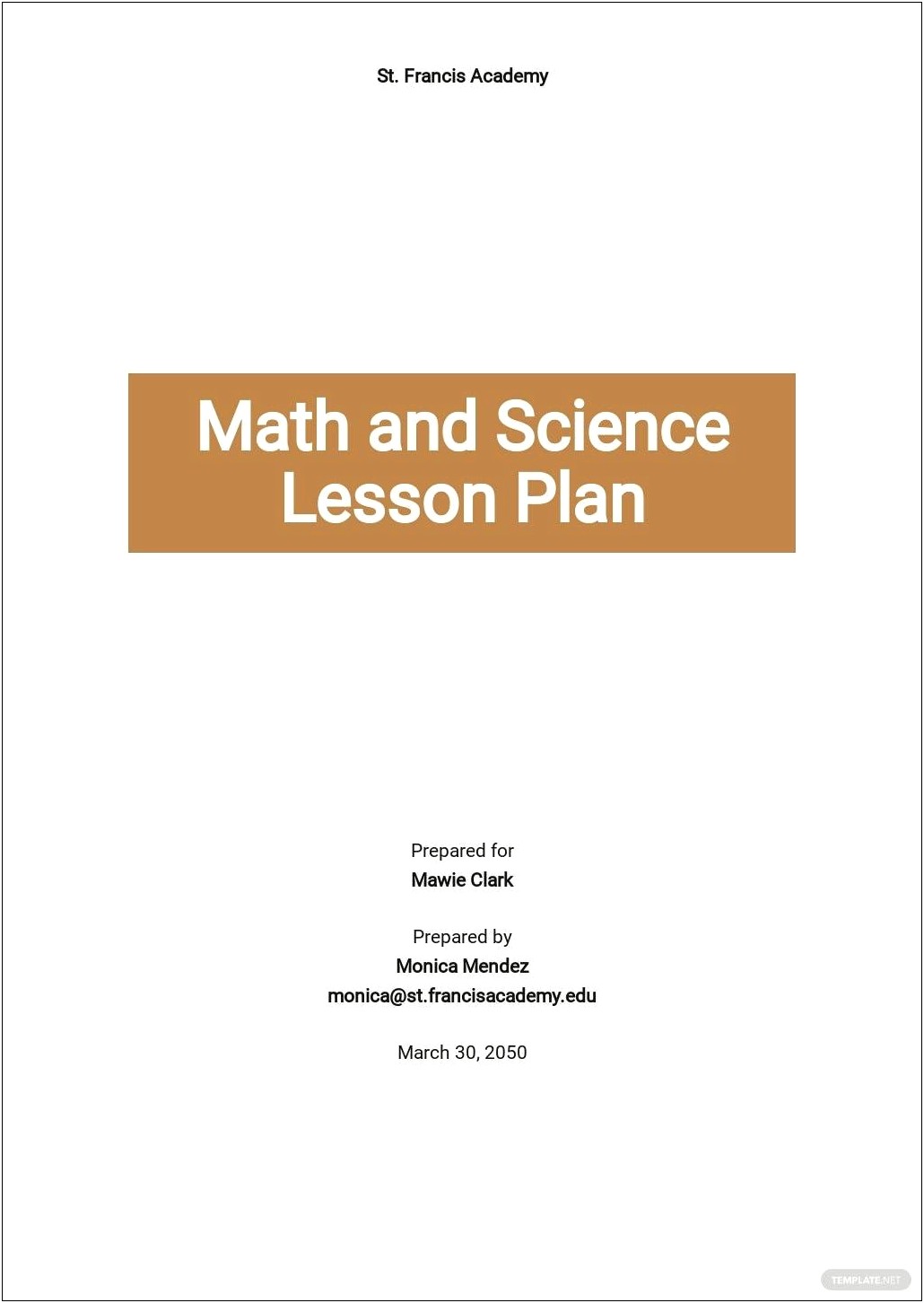 Udl Lesson Plan Template High School Math