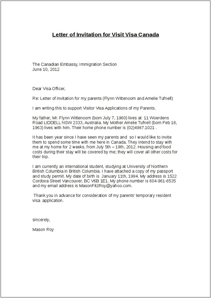 Uk Spouse Visa Sponsor Letter Template