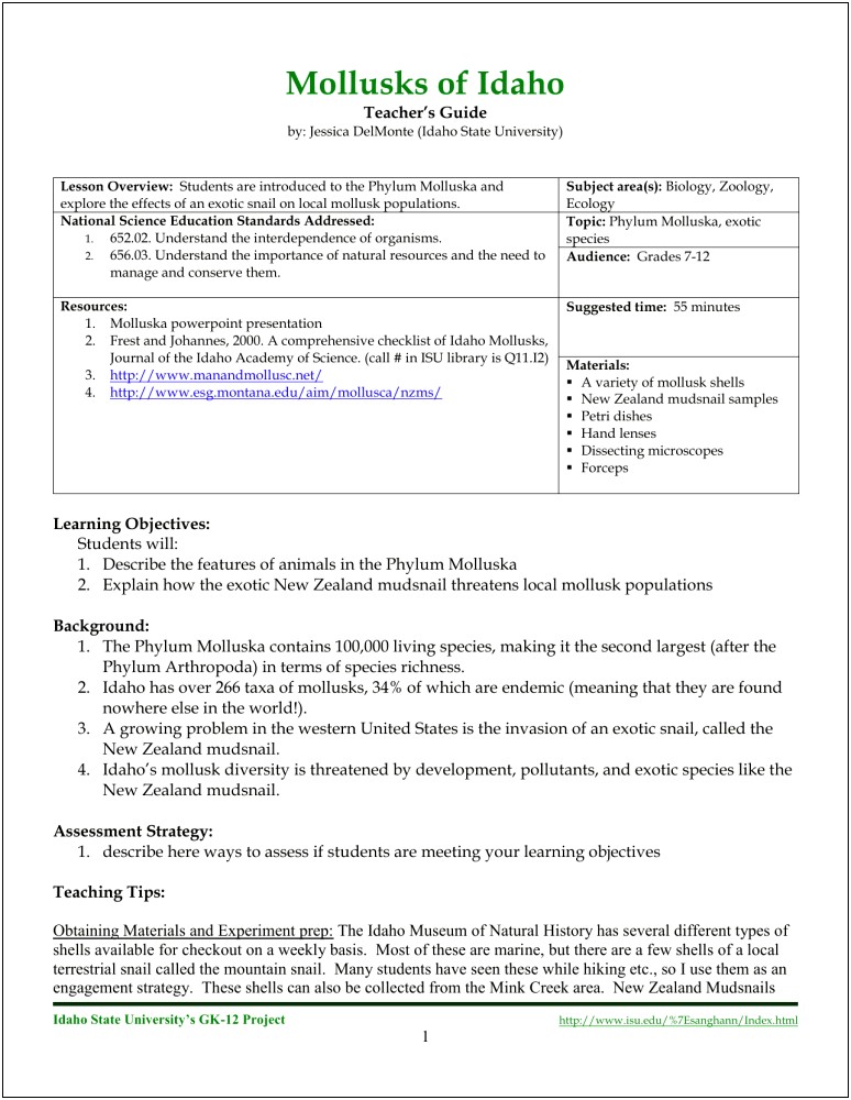 Unit Plan Template For Teachers Nz