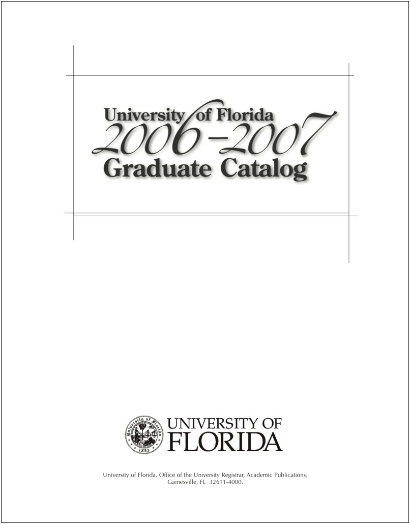 University Of Florida Template Letter Letterhead