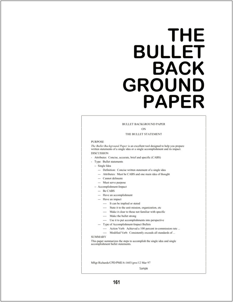 Us Air Force Bullet Background Paper Template Word