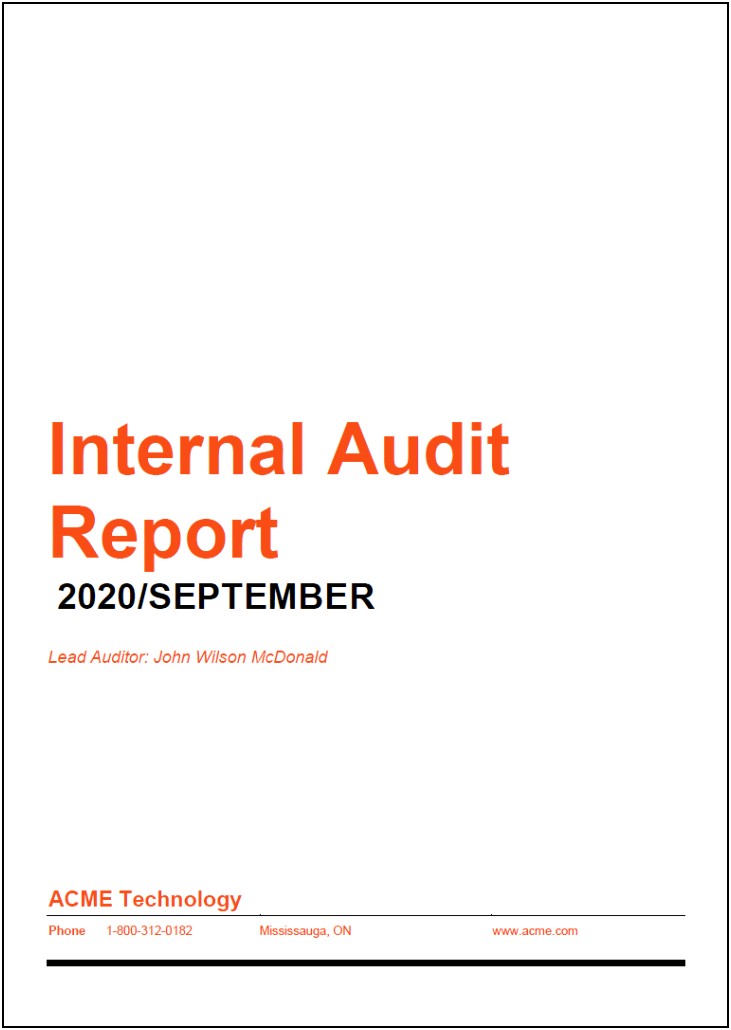 Us Medical Research Audit Report Template Word