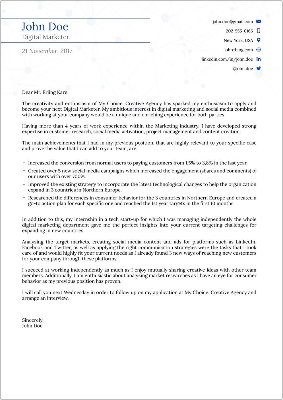 Us Postal Service Cover Letter Templates